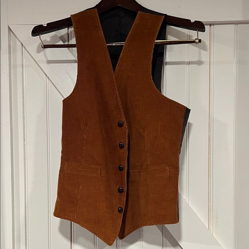 Brown Corduroy Women's Vest